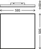 BRILONER CCT svítidlo LED panel, 59,5 cm, 38 W, bílé BRILO 7381-216