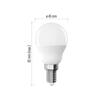 EMOS LED žárovka Basic Mini Globe / E14 / 5,5 W (40 W) / 470 lm / teplá bílá ZL1F22