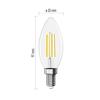 EMOS LED žárovka Filament svíčka / E14 / 5,9 W (60 W) / 806 lm / teplá bílá ZF3D42