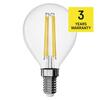 EMOS LED žárovka Filament Mini Globe / E14 / 1,8 W (25 W) / 250 lm / neutrální bílá ZF1D03