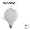 EMOS LED žárovka Filament Globe / E27 / 18 W (150 W) / 2 452 lm / teplá bílá ZF2180