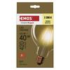 EMOS LED žárovka Vintage G125 / E27 / 4,5 W (40 W) / 420 lm / teplá bílá Z58032