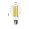 EMOS LED žárovka Filament A70 / E27 / 18 W (150 W) / 2452 lm / neutrální bílá ZF5D83