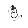 EMOS LED vánoční sněhulák ratanový, 124 cm, vnitřní, studená bílá, časovač DCFC01