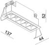 VÝPRODEJ VZORKU Light Impressions Deko-Light stropní vestavné svítidlo Ceti 5 14-15V DC 10,50 W 2900 K 640 lm 137 mm bílá mat 565250