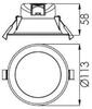 Deko-Light stropní vestavné svítidlo Acrux 90 220-240V AC/50-60Hz 8,00 W 3000/4000/6000 K 760 lm bílá RAL 9016 565363