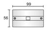 Deko-Light 3-fázový kolejnicový systém - D Line DALI vestavný krycí panel prodlužovací spojení, černá 710522