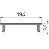 Light Impressions Reprofil kryt P-01-15 matt 75% průhlednost 1000 mm 983032