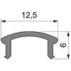 Light Impressions Reprofil kryt F-01-08 matt 75% průhlednost 1000 mm 983502