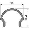 Light Impressions Reprofil kryt R-01-08 matt 75% průhlednost 2000 mm 984503