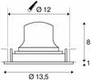 BIG WHITE NUMINOS MOVE DL M vnitřní LED zápustné stropní svítidlo bílá/chrom 2700 K 20° otočné a výkyvné 1003567