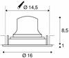 BIG WHITE NUMINOS MOVE DL L vnitřní LED zápustné stropní svítidlo černá/bílá 4000 K 40° otočné a výkyvné 1003677