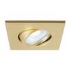 BIG WHITE (SLV) UNIVERSAL DOWNLIGHT kryt pro downlight IP20, výkyvný, hranatý, matně zlatý 1007194