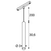 BIG WHITE (SLV) GRIP! S 48V závěsné svítidlo, délka závěsu 200 cm, 2700 K, 29°, DALI, bílé / černé 1008454