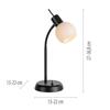 JUST LIGHT LED stolní lampa černá vypínač flexibilní nastavitelné 3000K LD 12156-18