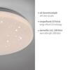 JUST LIGHT LED stropní svítidlo průměr 26cm bílé hvězdné nebe nadčasový design teplá bílá 3000K LD 14275-16