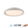 JUST LIGHT LED stropní svítidlo bílé jednoduchý nadčasový design krokově stmívatelné 3000K LD 14368-16