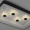 LEUCHTEN DIREKT is JUST LIGHT LED stropní svítidlo černá hranaté křišťálový efekt stmívatelné CCT 2700-5000K LD 14385-18