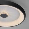LEUCHTEN DIREKT is JUST LIGHT LED stropní svítidlo černá 61x61 kruhové křišťálový efekt stmívatelné CCT 2700-5000K LD 14386-18