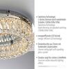 JUST LIGHT LED lustr stropní svítidlo chrom s křišťalovými přívěsky 3-krokové-stmívač krokově stmívatelné 3000K LD 15204-17