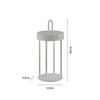 JUST LIGHT LED stolní lampa na baterie mobilní 28cm dotykový stmívač IP44 zahradní svítidlo 2700K LD 19300-40