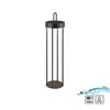 JUST LIGHT LED stolní lampa na baterie černá 50cm dotykový stmívač IP44 zahradní svítidlo 2700K LD 19301-18