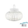 JUST LIGHT LED stolní lampa průměr 25cm bílé na baterie USB IP44 stmívatelné dotykem 2700K LD 19303-16