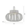 JUST LIGHT LED stolní lampa průměr 25cm bílé na baterie USB IP44 stmívatelné dotykem 2700K LD 19303-16