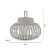 JUST LIGHT LED stolní lampa průměr 25cm moblní na baterie USB IP44 stmívatelné dotykem 2700K LD 19303-40