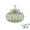 JUST LIGHT LED stolní lampa průměr 25cm zelená na baterie USB IP44 stmívatelné dotykem 2700K LD 19303-43