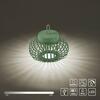 JUST LIGHT LED stolní lampa průměr 25cm zelená na baterie USB IP44 stmívatelné dotykem 2700K LD 19303-43