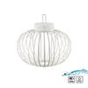 JUST LIGHT LED stolní lampa průměr 36cm bílá na baterie USB IP44 stmívatelné dotykem 2700K LD 19304-16