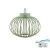 JUST LIGHT LED stolní lampa průměr 36cm zelená na baterie USB IP44 stmívatelné dotykem 2700K LD 19304-43