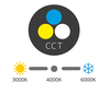 Ecolite SMD kruh přisazený 30cm 25W CCT IP44 2260lm LED-CSL-CCT/25W/BI