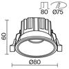 MAYTONI Vestavné svítidlo Round 12W IP 20 DL058-12W3K-W