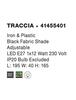 Nova Luce Nadčasová stojací lampa Traccia s extra dlouhým ramenem - 1 x 40 W, černá NV 41455401