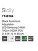 Nova Luce Designové stropní LED svítidlo Sicily s nastavitelným spotem NV 7140184