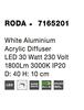 Nova Luce Moderní stropní LED svítidlo Roda ve dvou barevných úpravách - pr. 400 x 100 mm, 30 W, 3000 K, bílá NV 7165201