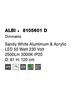Nova Luce LED závěsné svítidlo Albi ve dvou velikostech a třech barvách - pr. 610 x 60 x 1140 mm, 50 W, 3000 K, stmívatelné, bílé NV 8105601 D