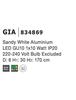 NOVA LUCE závěsné svítidlo GIA bílý hliník GU10 1x10W 230V IP20 bez žárovky 834869