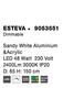 NOVA LUCE závěsné svítidlo ESTEVA bílý hliník a akryl LED 48W 230V 3000K IP20 stmívatelné 9053551