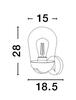 NOVA LUCE venkovní nástěnné svítidlo OMIKA tmavě šedý hliník a čiré sklo E27 1x12W 220-240V bez žárovky IP54 9060194