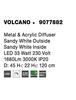 NOVA LUCE závěsné svítidlo VOLCANO kov a akrylový difuzor bílá LED 33W 230V 3000K IP20 9077882