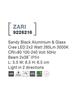 NOVA LUCE venkovní nástěnné svítidlo ZARI černý hliník a sklo Cree LED 2x2W 3000K 100-240V 2x38st. IP54 světlo ve dvou směrech 9226216