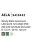 NOVA LUCE závěsné svítidlo AILA černý hliník GU10 1x10W IP20 220-240V bez žárovky 9419422