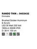 NOVA LUCE závěsné svítidlo RANDO THIN broušený zlatý hliník a akryl LED 30W 230V 3000K IP20 stmívatelné 9453432