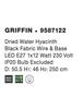 NOVA LUCE závěsné svítidlo GRIFFIN železo a vodní hyacint, přírodní barva 1x12W E27 9587122