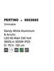 NOVA LUCE závěsné svítidlo PERTINO bílý hliník a akryl LED 60W 230V 3000K IP20 stmívatelné 9853685