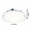 PAULMANN Selection Bathroom LED stropní svítidlo Luena IP44 3000K 230V 11,5W sklo/chrom