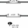 Paulmann vestavná svítidla-adaptér kov kartáčovaný pro montážní otvor 75-120mm 924.98 P 92498